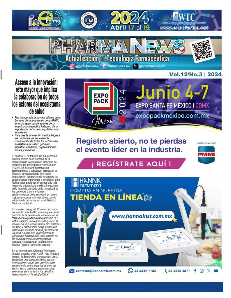 Revista Pharma News, Pharmanews, Farma News, Farmanews, Revista farmaceútica, Especializada en productos, proveedores y noticias del mercado farmaceútico en México y el mercado initernacional